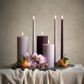 Led pöytäkynttilä Light Lavander rustic 7,8 x 15,2 cm, Uyuni