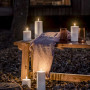 Outdoor Led pöytäkynttilä valkoinen 8,4 x 15 cm, Uyuni