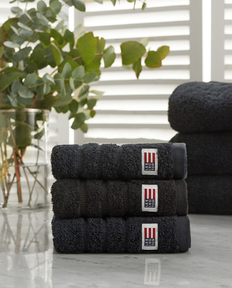 Icons Original Towel, 30x50cm, Charcoal , Lexington