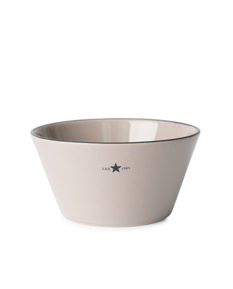 Stoneware Bowl, Beige, Lexington