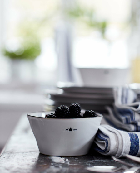 Stoneware Bowl, White, Lexington