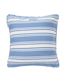 Raidallinen tyynynpäällinen luomupuuvillatvilliä, sininen