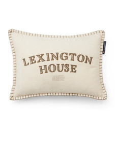 Lexington house -tyyny luomupuuvillaveluurista, vaalea beige/oliivi