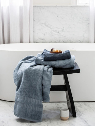 Fontana Towel Organic 50x70 Light Blue, Mille Notti
