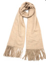 Scarf Blended With Cashmere, Beige