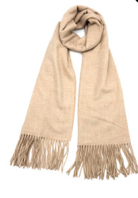 Scarf Blended With Cashmere, Beige