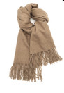 Scarf Blended With Cashmere, Light taupe