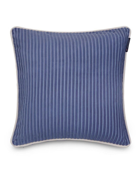 Cord orgaanisen puuvillan samettityynynpäällinen, Beige/sininen