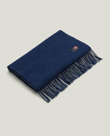 Kaulahuivi villaa, sininen, Lexington