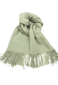 Scarf Blended With Cashmere, Light Green