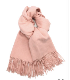 Scarf Blended With Cashmere, light rose