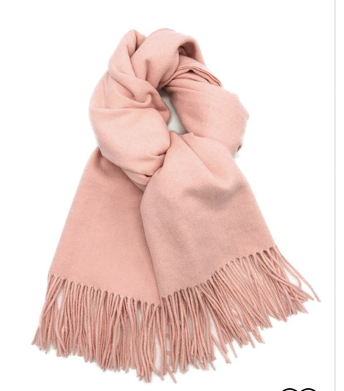 Scarf Blended With Cashmere, light rose