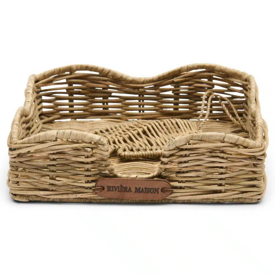 Rustic Rattan Fish Napkin Holder, Riviera Maison