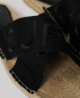 Cross-strap espadrille sandals