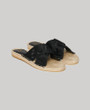 Cross-strap espadrille sandals
