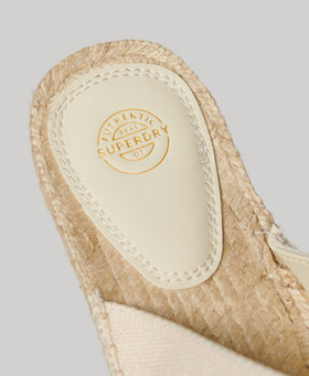 Cross-strap espadrille sandals