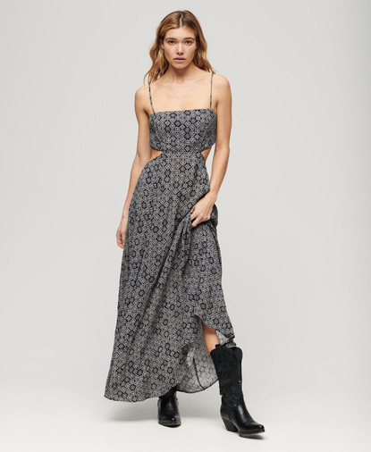 Backless maxi dress