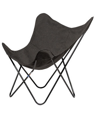 Butterfly chair with white frame
