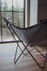 Butterfly chair with white frame