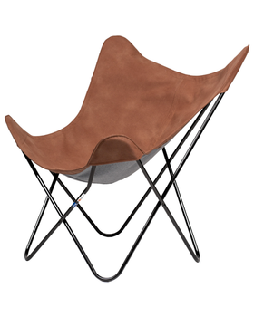 Silla butterfly con estructura blanca