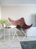 Butterfly chair with white frame