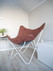 Butterfly chair with white frame