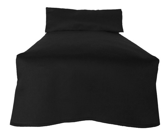 Suorahelmainen helmalakana | musta Napakka