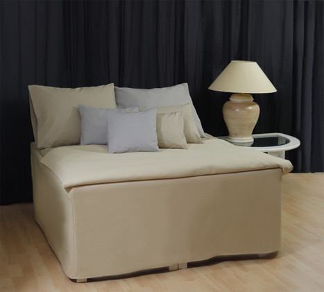 Suorahelmainen helmalakana | beige Napakka