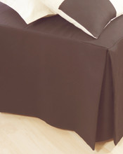 Suorahelmainen helmalakana | ruskea Napakka