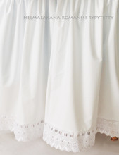 Rypytetty helmalakana | Romanssi | valkoinen