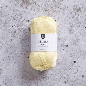 Virkkuulanka Järbo 8/4 Light Yellow 075 50g
