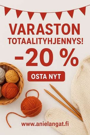 Varaston tyhjennysmyynti alkaa