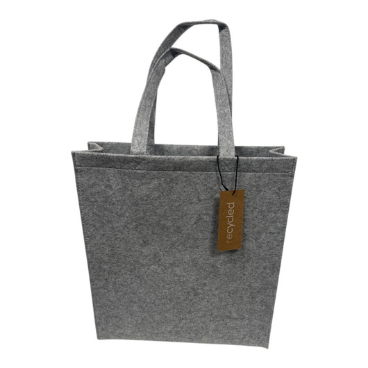 Harmaa kapea tasapohjainen kassi