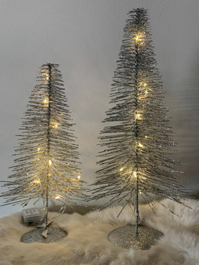 Harjakuusi hopea, led-valoilla