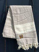 RELAX 430g, beige 100x180cm , Hamam pyyhe (ripustuslenkki)