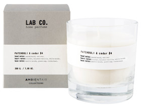 PATCHOULI & CEDAR #4, LAB CO. Ambientair tuoksukynttilä