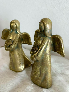 Enkeli Ashriel, kulta, pariskunta (2kpl)