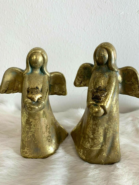 Enkeli Ashriel, kulta, pariskunta (2kpl)