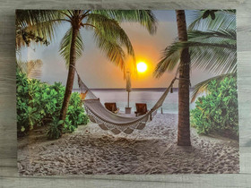 Led-taulu 30x40cm Boheemi ranta (ajastin)