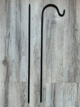 Lyhty tikku, musta, metallia