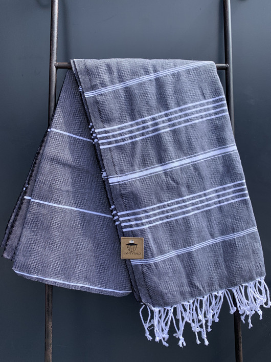 COSY 260g, musta, 100x180cm , Hamam pyyhe (ripustuslenkki)