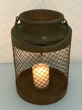 Lyhty Lancy, ruoste metallia, 26cm