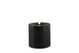 Musta Ø10 x 10 cm S, LED-kynttilä (ajastin)