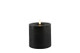 Musta Ø10 x 10 cm S, LED-kynttilä (ajastin)