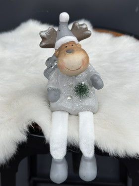  Istuva lötköjalka hirvi 12cm