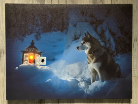 Lyhdyn vartija Kuusamo LED-taulu 30 x 40 cm (puhallustoiminto)