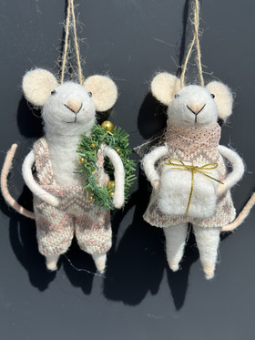 Hiiri (2kpl) villa koriste 11cm, laj-2