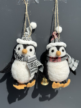  Pingviini (2kpl) villa koriste 11cm, laj-2
