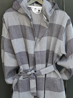 JOY harmaa/musta, Hamam-kylpytakki S