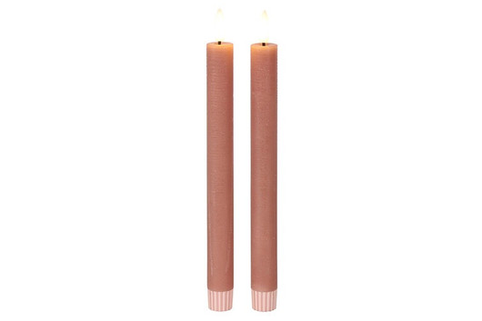 LED-kruunukynttilä 24cm (2kpl) + kaukosäädin (ajastin)